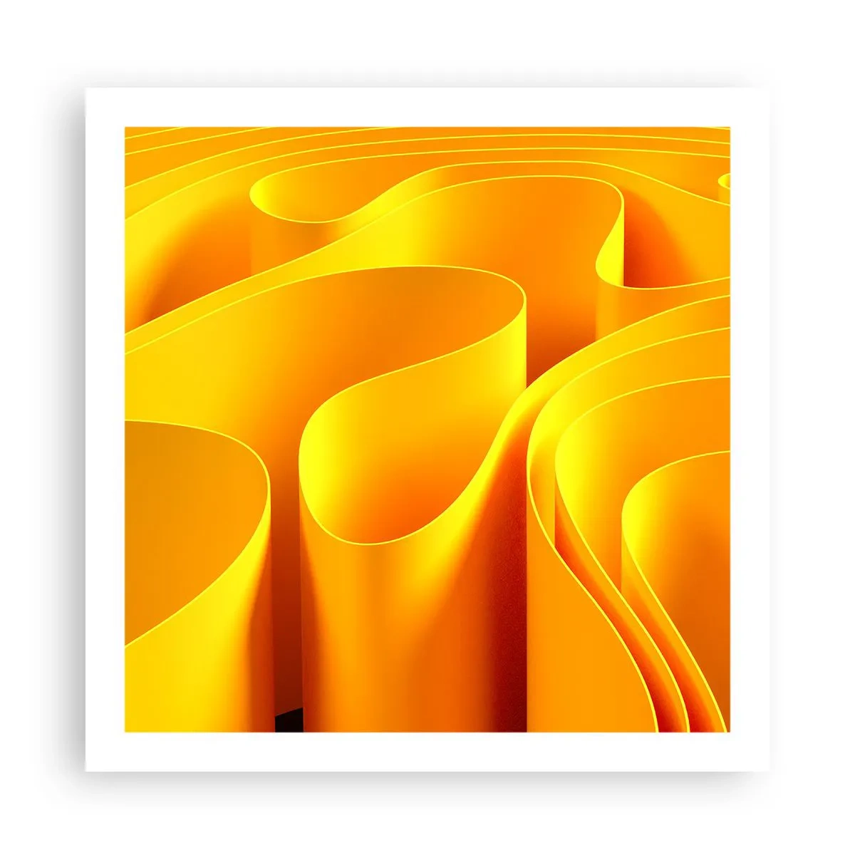 Plakat - Jak fale słońca - 60x60 cm