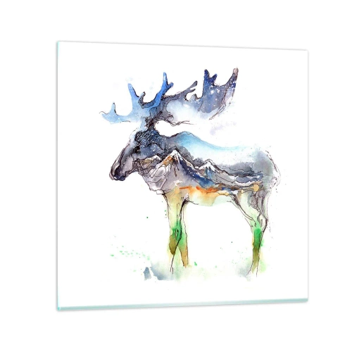 Obraz na szkle - Bohater zimowej opowieści - 70x70 cm