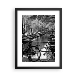 Plakat w czarnej ramie - Bardzo holenderski widok - 30x40 cm