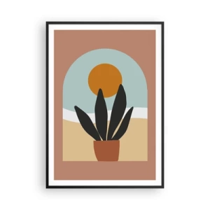 Plakat w czarnej ramie - Drobne radości - 70x100 cm