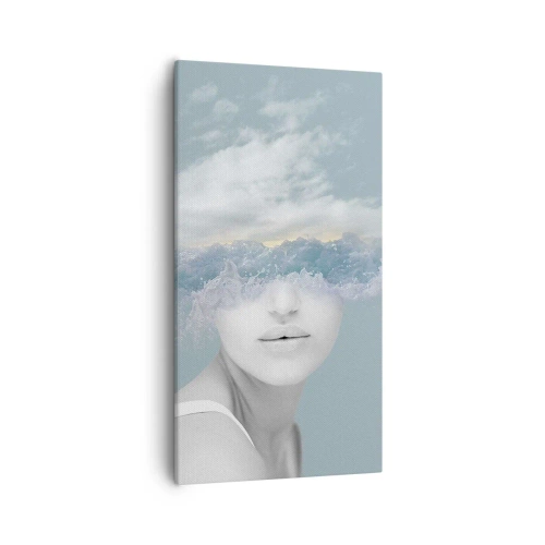 Obraz na płótnie - Z głową w chmurach - 55x100 cm