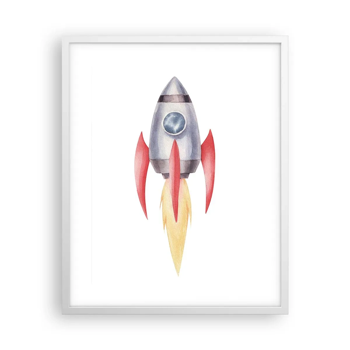 Plakat w białej ramie - Wyżej, prędzej, dalej - 40x50 cm