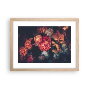 Plakat w ramie jasny dąb - Jak u holenderskich mistrzów - 40x30 cm