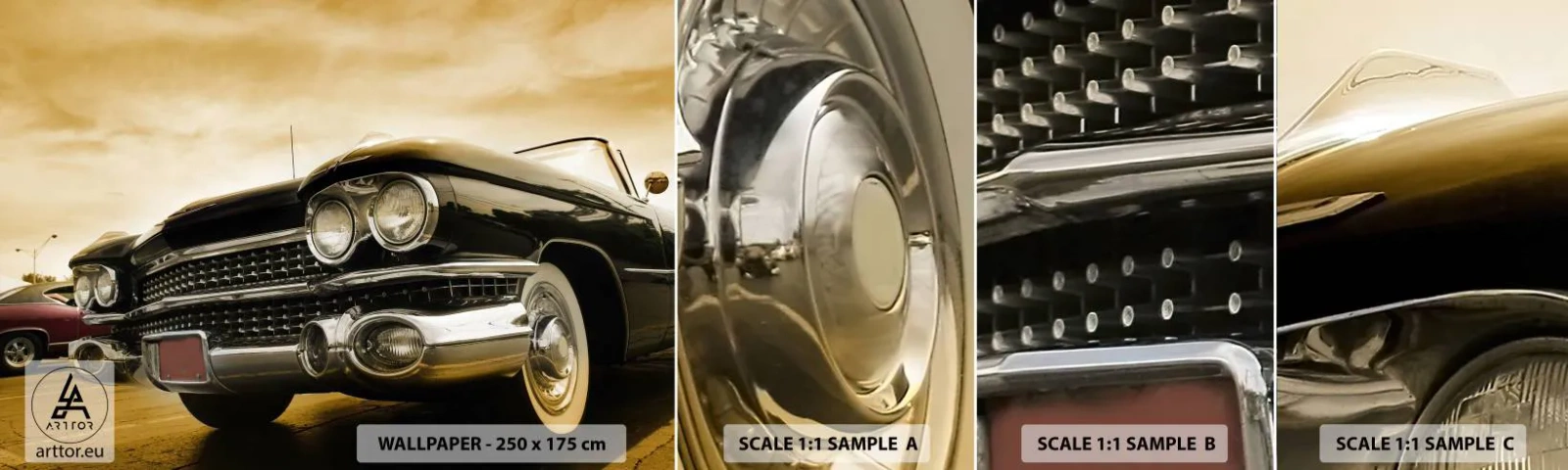 Fototapeta Próbka Standard Eco - Klasyka nigdy nie przemija - Samochód, Motoryzacja, Retro - 100x30 cm