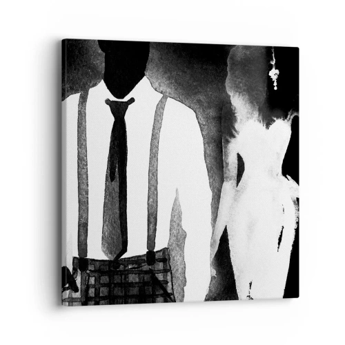 Obraz na płótnie - W klimacie noir - 40x40 cm