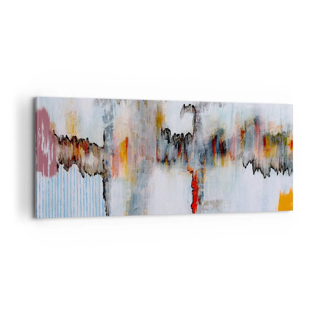 Obraz na płótnie - Patykiem na wodzie - 100x40 cm