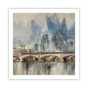 Plakat - Londyn w całej okazałości - 60x60 cm