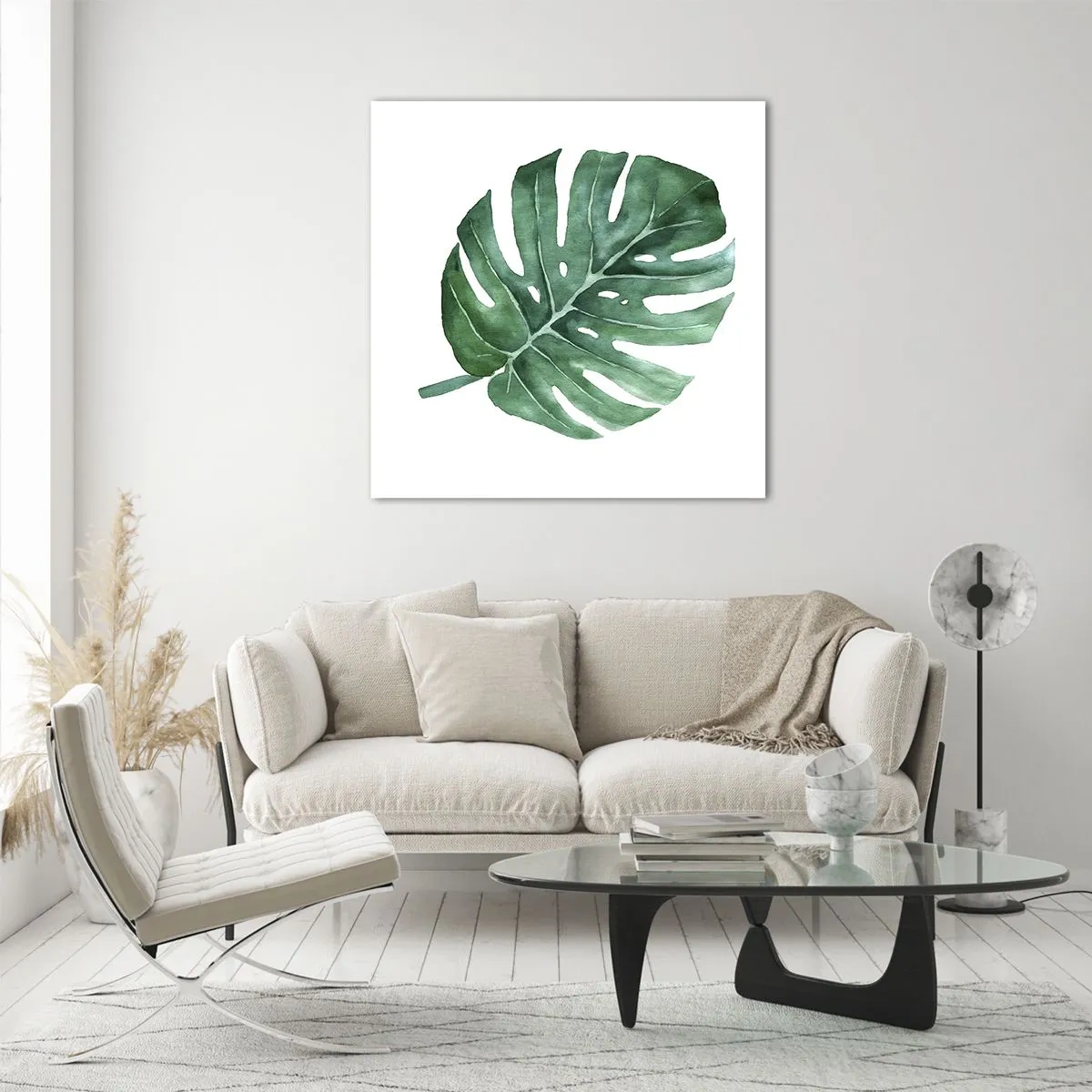 Obraz na szkle - Zielony koncept - 60x60 cm