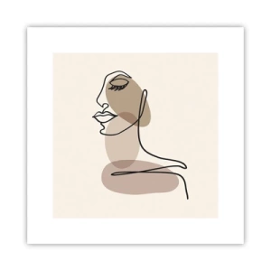 Plakat - Zasłuchana w siebie - 30x30 cm