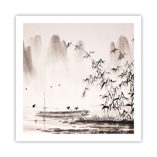 Plakat - Cisza ryżowych pól - 60x60 cm