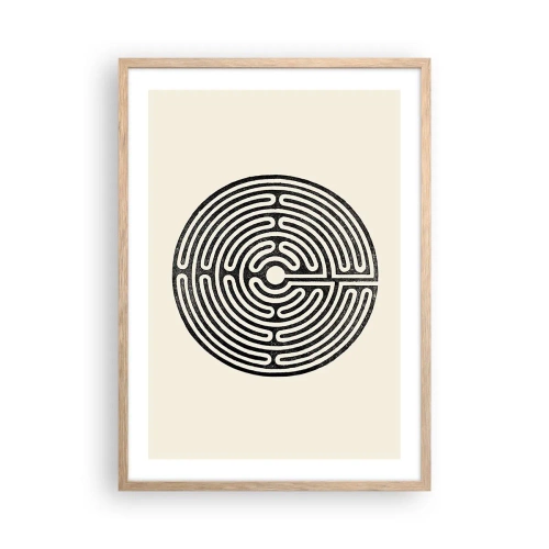 Plakat w ramie jasny dąb - Tajemniczy porządek - 50x70 cm