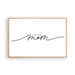 Plakat w ramie jasny dąb - Wielkie wzruszenie - 91x61 cm