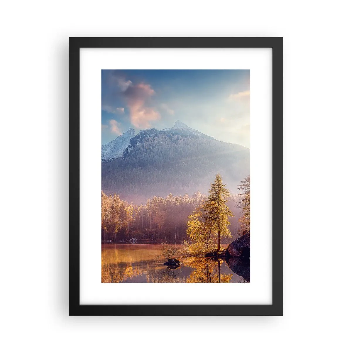 Plakat w czarnej ramie - W górach i dolinach - 30x40 cm