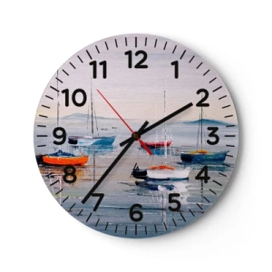 Zegar ścienny - Zasłużony odpoczynek - 30x30 cm