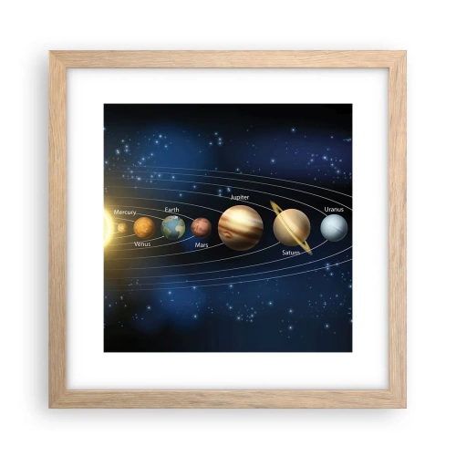 Plakat w ramie jasny dąb - Jedna z dziesięciu - 30x30 cm