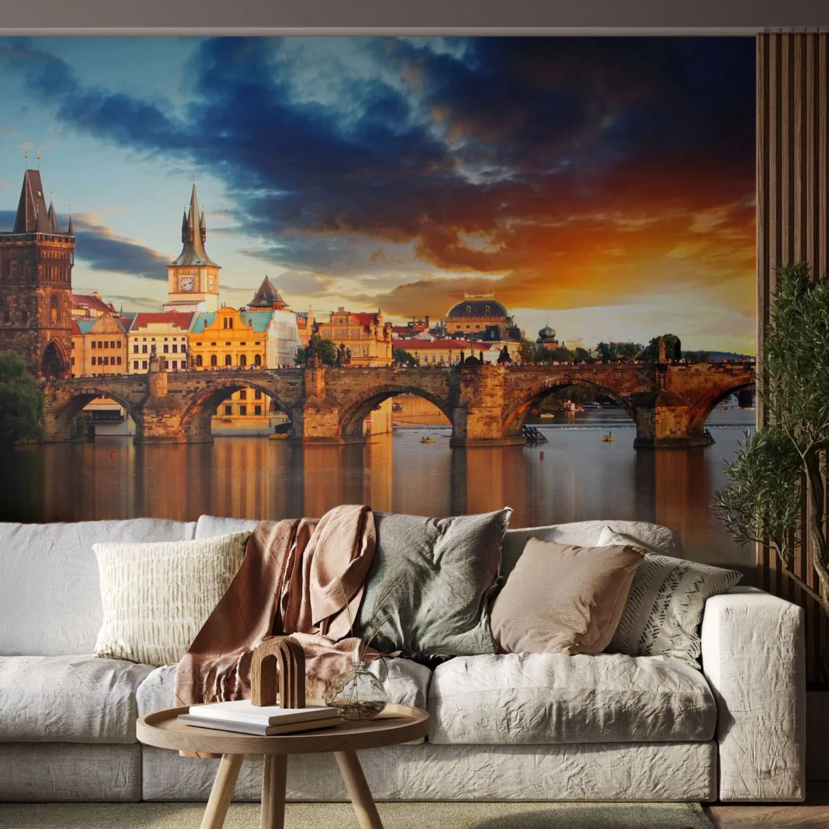 Fototapeta Premium Canvas - Piękna od wieków - Miasto, Praga, Czechy - 250x175 cm