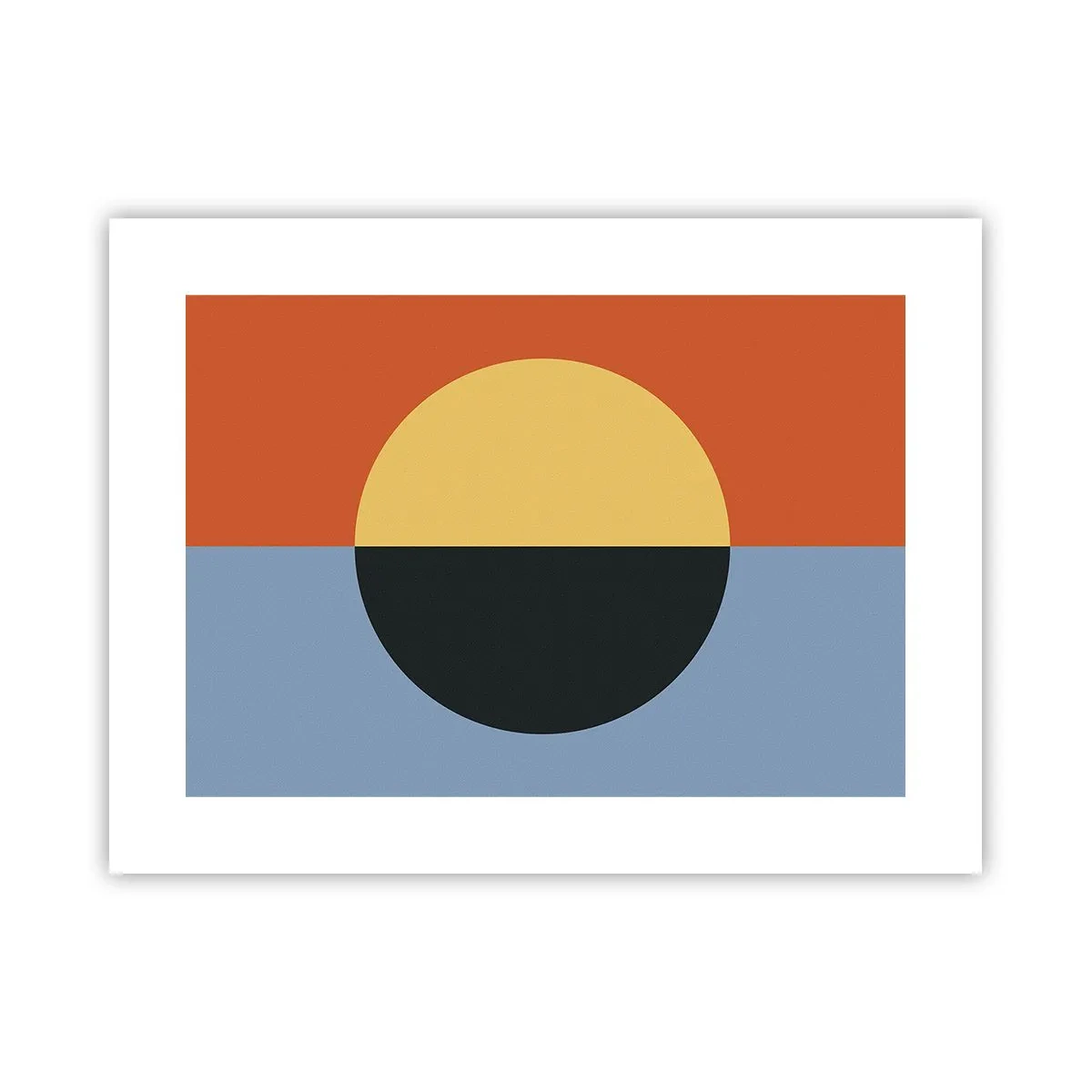 Plakat - Kompozycja ciepła i chłodu - 40x30 cm
