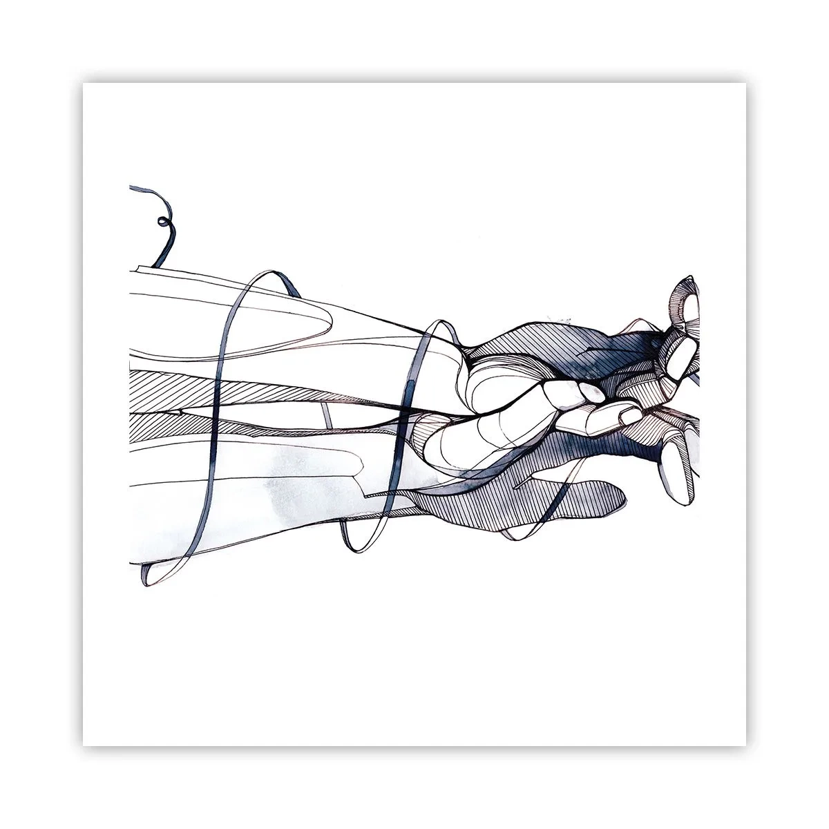 Plakat - Studium dotyku - 50x50 cm