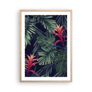 Plakat w ramie jasny dąb - Zapłonąć w zieleni - 50x70 cm