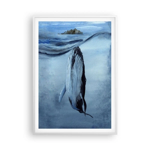 Plakat w białej ramie - Dwa światy północy - 70x100 cm