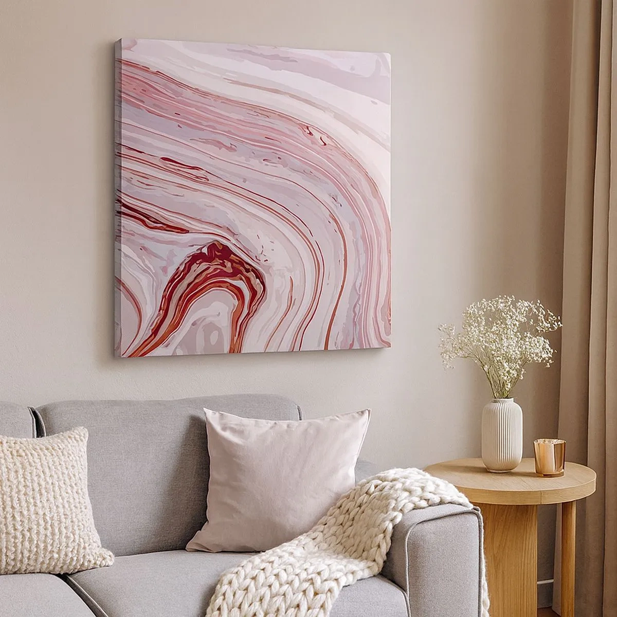 Obraz na płótnie - Prosto, potem w prawo na dół - 30x30 cm