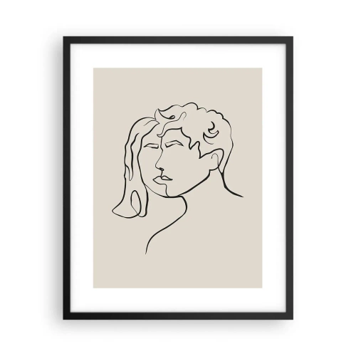 Plakat w czarnej ramie - I stała się jedność - 40x50 cm