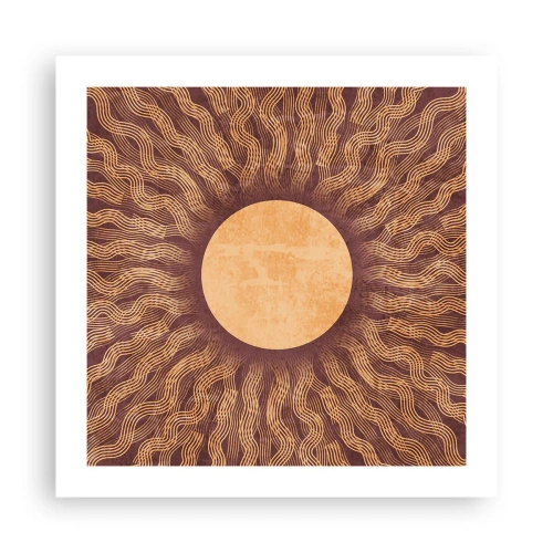Plakat - Ikona słońca - 50x50 cm