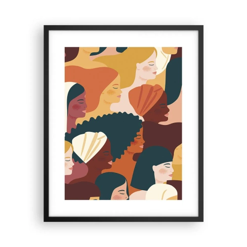 Plakat w czarnej ramie - Tylko kobiecość - 40x50 cm