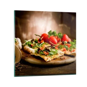 Obraz na szkle - Prosto z pieca i z ogrodu - 70x70 cm