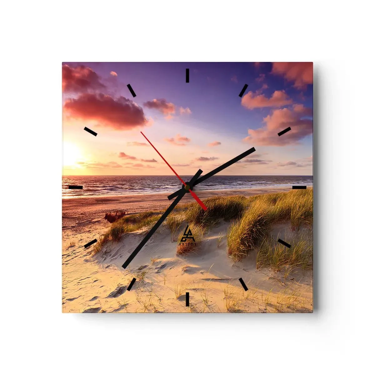 Zegar ścienny - Już latem pachnie powietrze - 40x40 cm