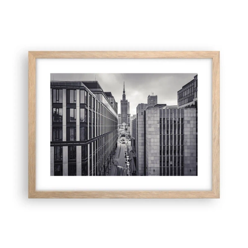 Plakat w ramie jasny dąb - Warszawska dolina - 40x30 cm
