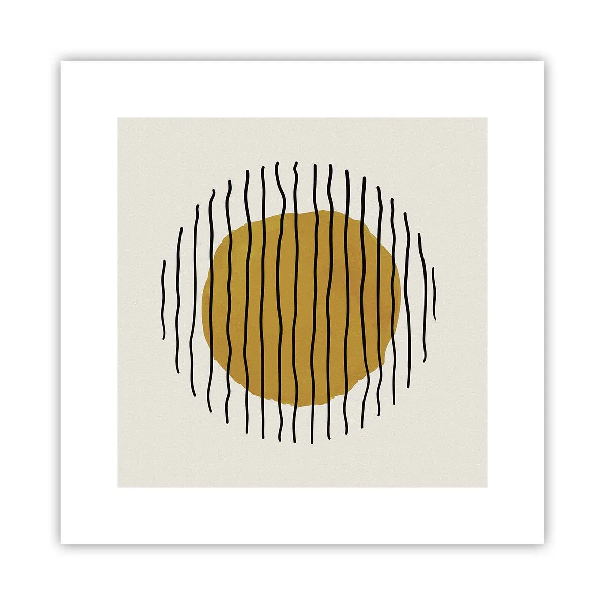 Plakat - Abstrakcja drżąca od żaru - 30x30 cm