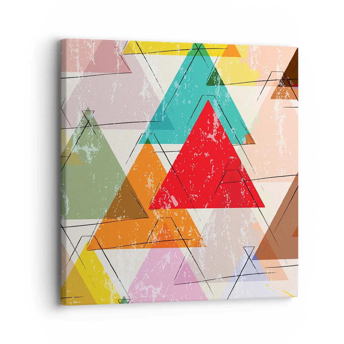 Obraz na płótnie - Trzy po trzy - 30x30 cm