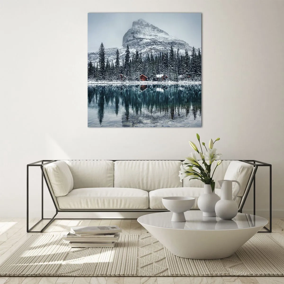 Obraz na szkle - Kanadyjskie zacisze - 70x70 cm