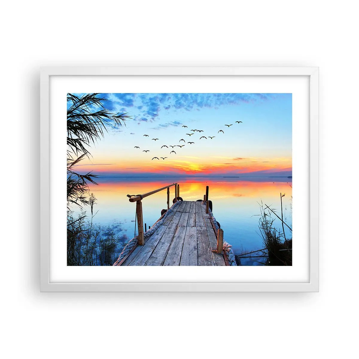 Plakat w białej ramie - Pora wracać… - 50x40 cm