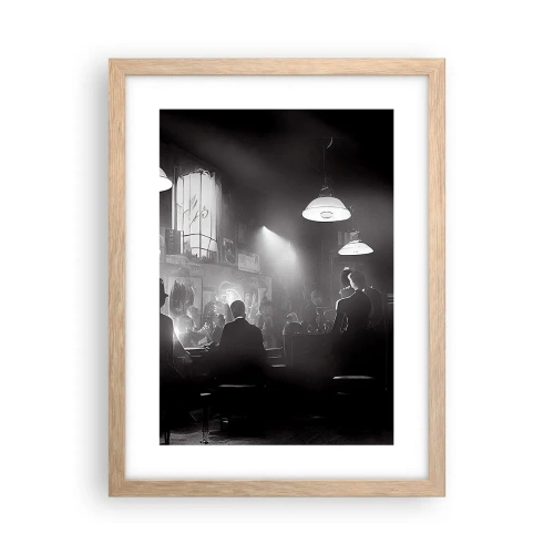 Plakat w ramie jasny dąb - W jazzowym klimacie - 30x40 cm