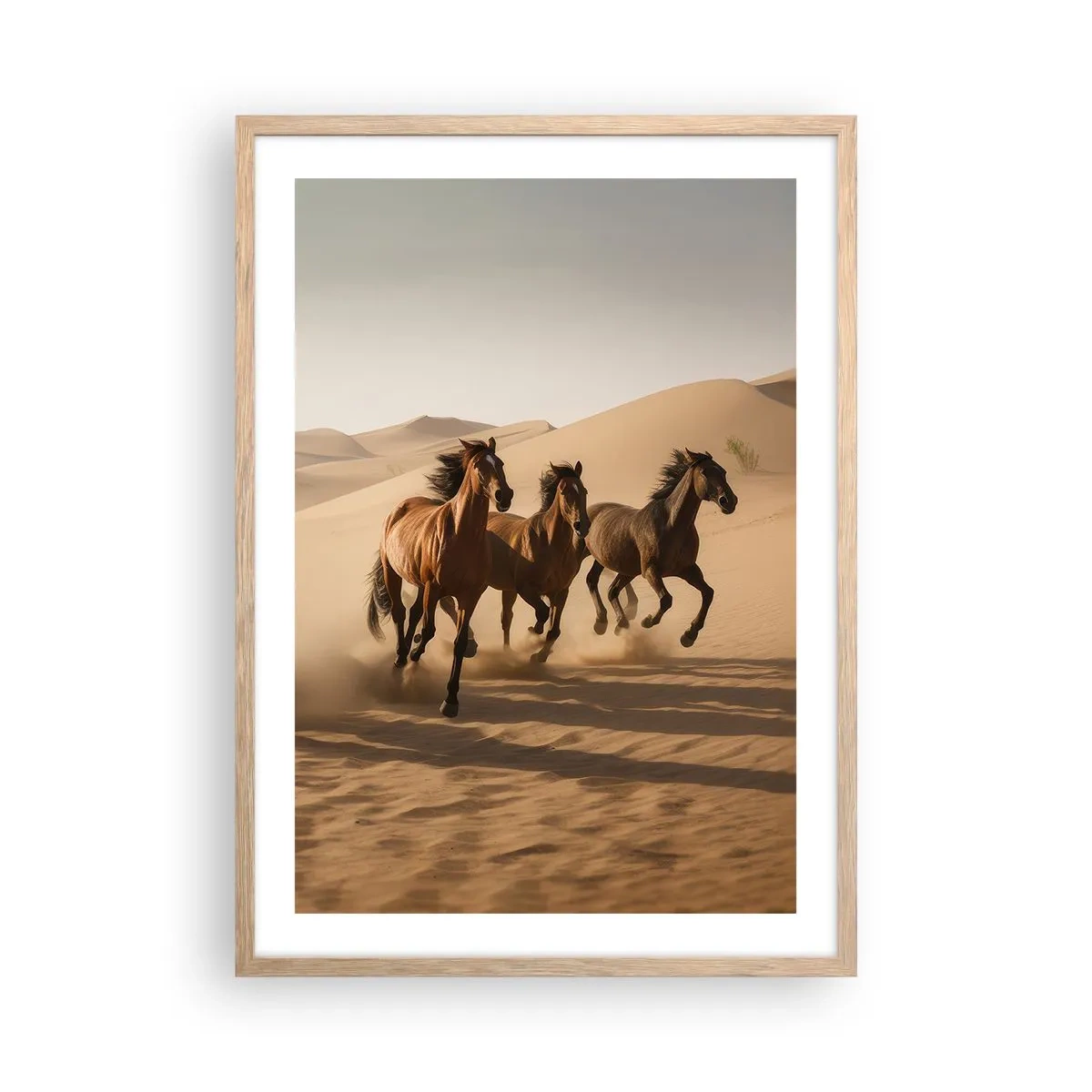 Plakat w ramie jasny dąb - Wolne jak wiatr - 50x70 cm