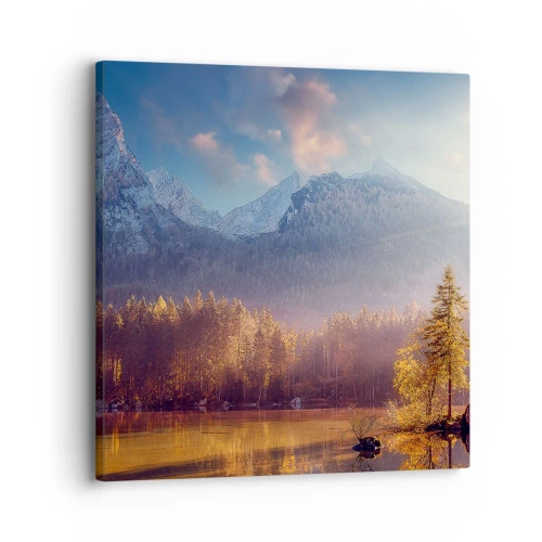 Obraz na płótnie - W górach i dolinach - 30x30 cm