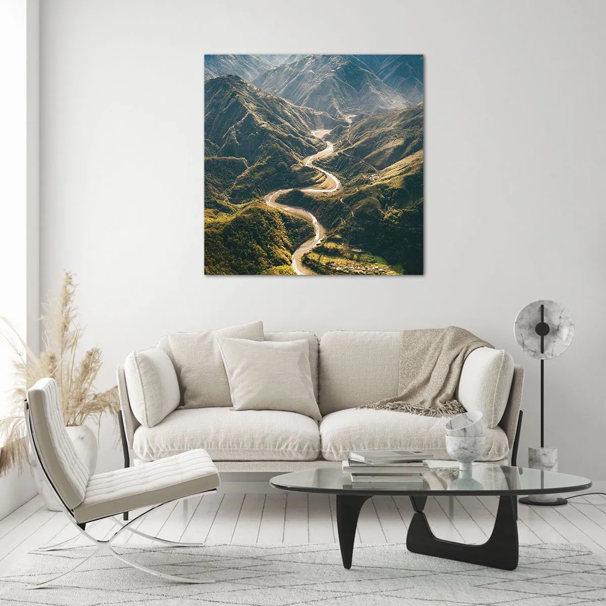 Obraz na szkle - Prosto z serca gór - 70x70 cm