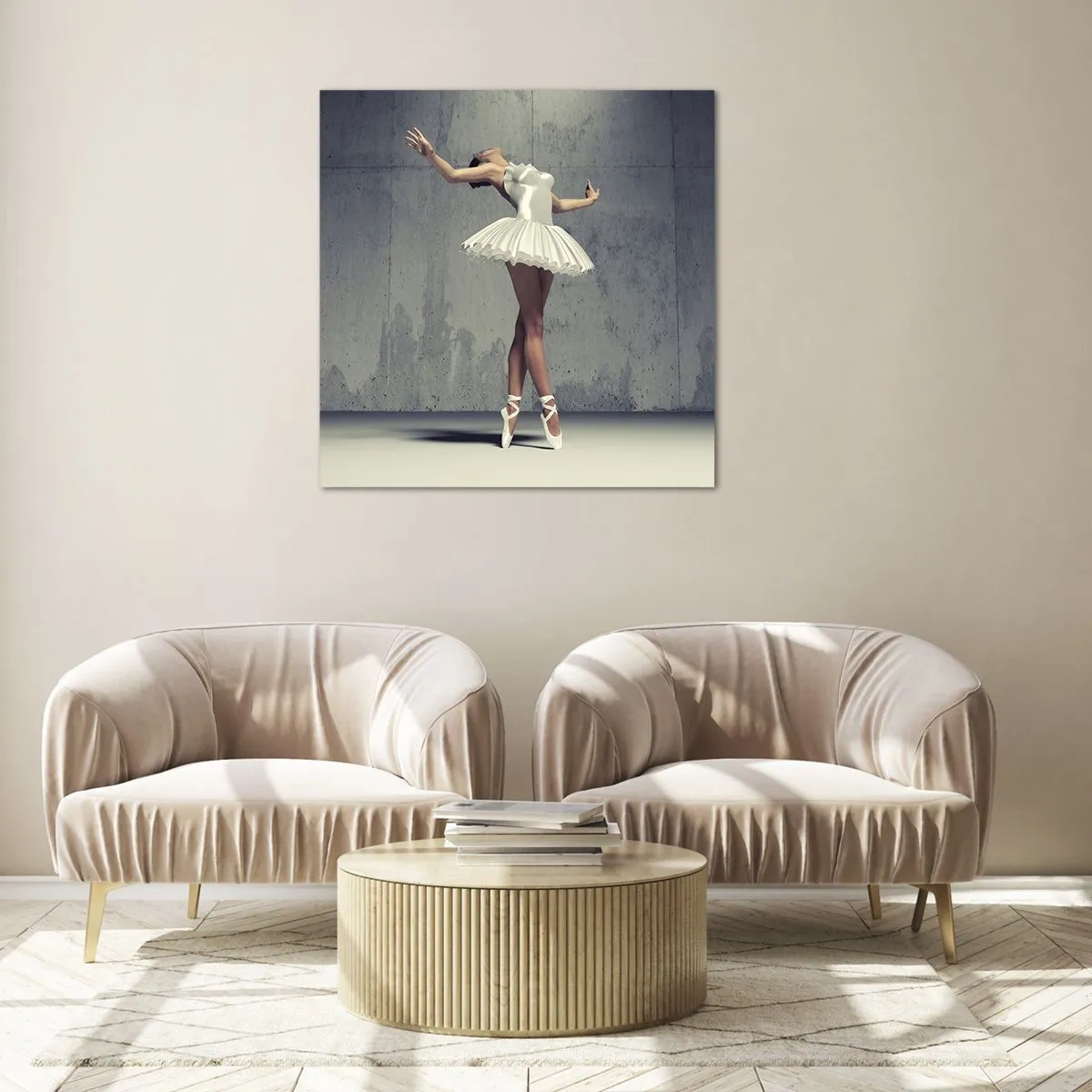 Obraz na szkle - Lekko jak ptak - 70x70 cm