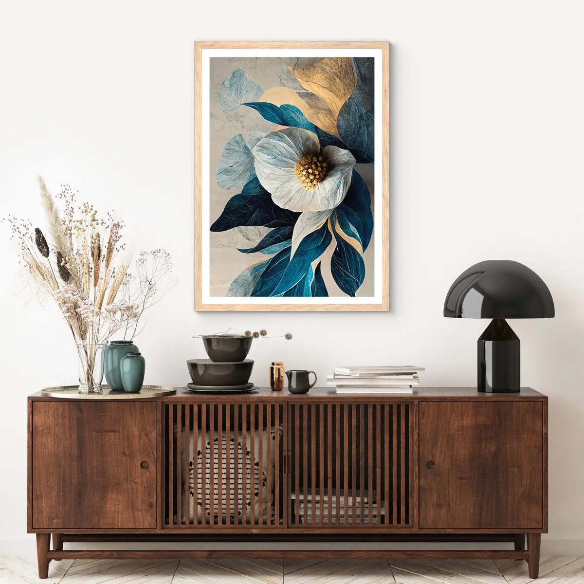 Plakat w ramie jasny dąb - Ma złote serce - 40x50 cm