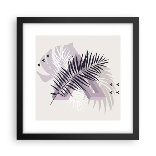 Plakat w czarnej ramie - Cień cienia - 30x30 cm