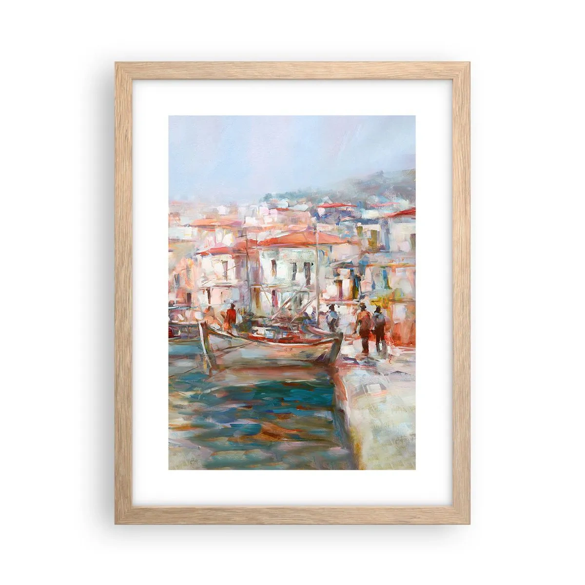 Plakat w ramie jasny dąb - Pastelowe wakacje - 30x40 cm