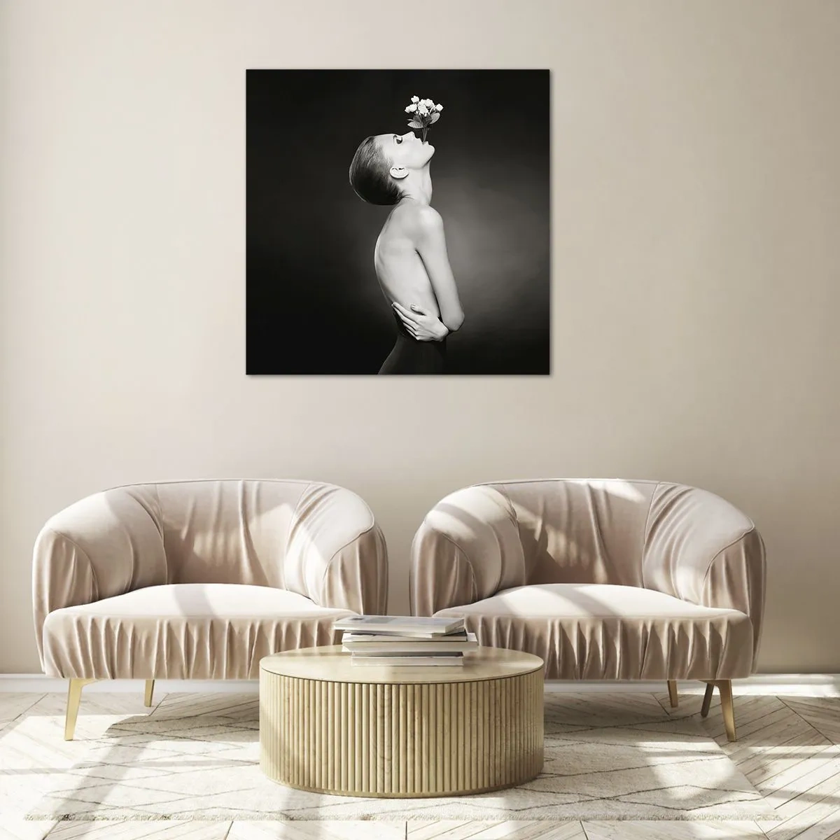 Obraz na szkle - Ekscentryczna elegancja - 70x70 cm