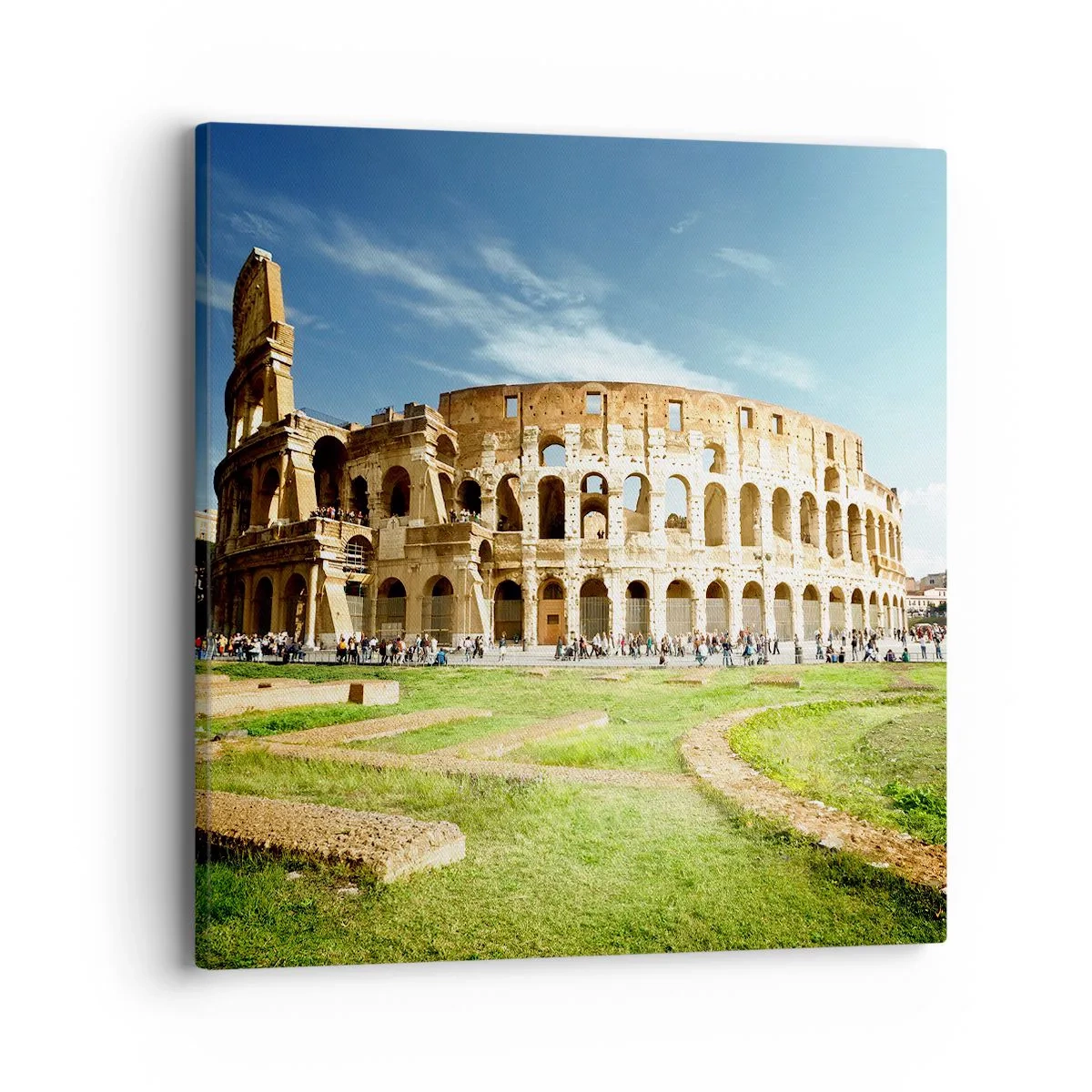 Obraz na płótnie - Jeszcze słychać szczęk broni - 40x40 cm