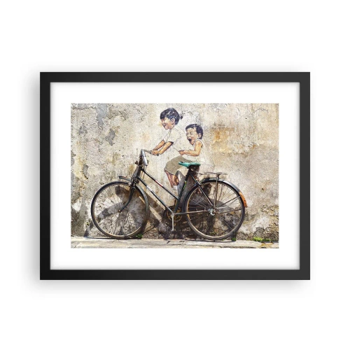 Plakat w czarnej ramie - Prawda czy fałsz? - 40x30 cm