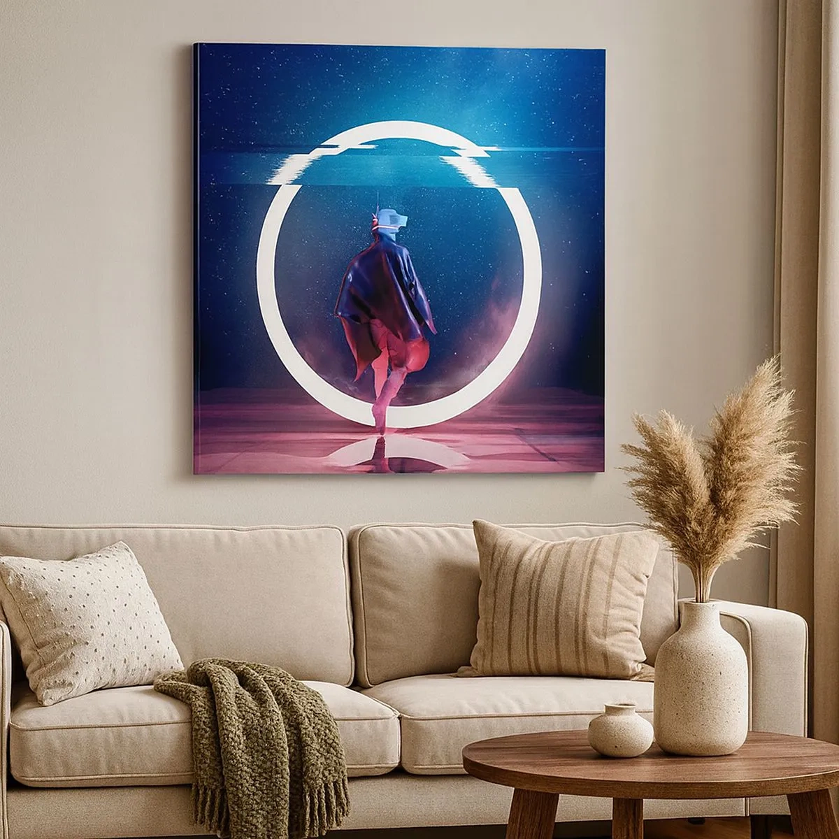 Obraz na płótnie - Między światami - 30x30 cm