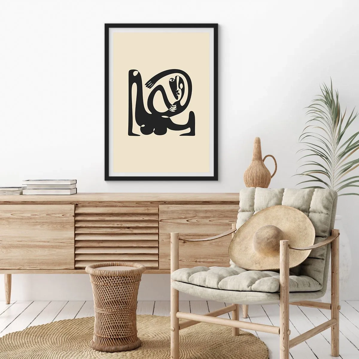 Plakat w czarnej ramie - Prawie Picasso - 70x100 cm