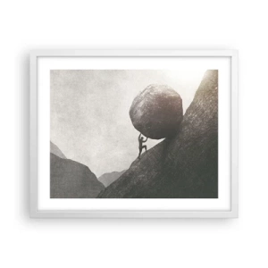 Plakat w białej ramie - Wierzę wbrew nadziei - 50x40 cm