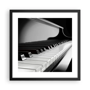 Plakat w czarnej ramie - Harmonia kształtów i barw - 40x40 cm